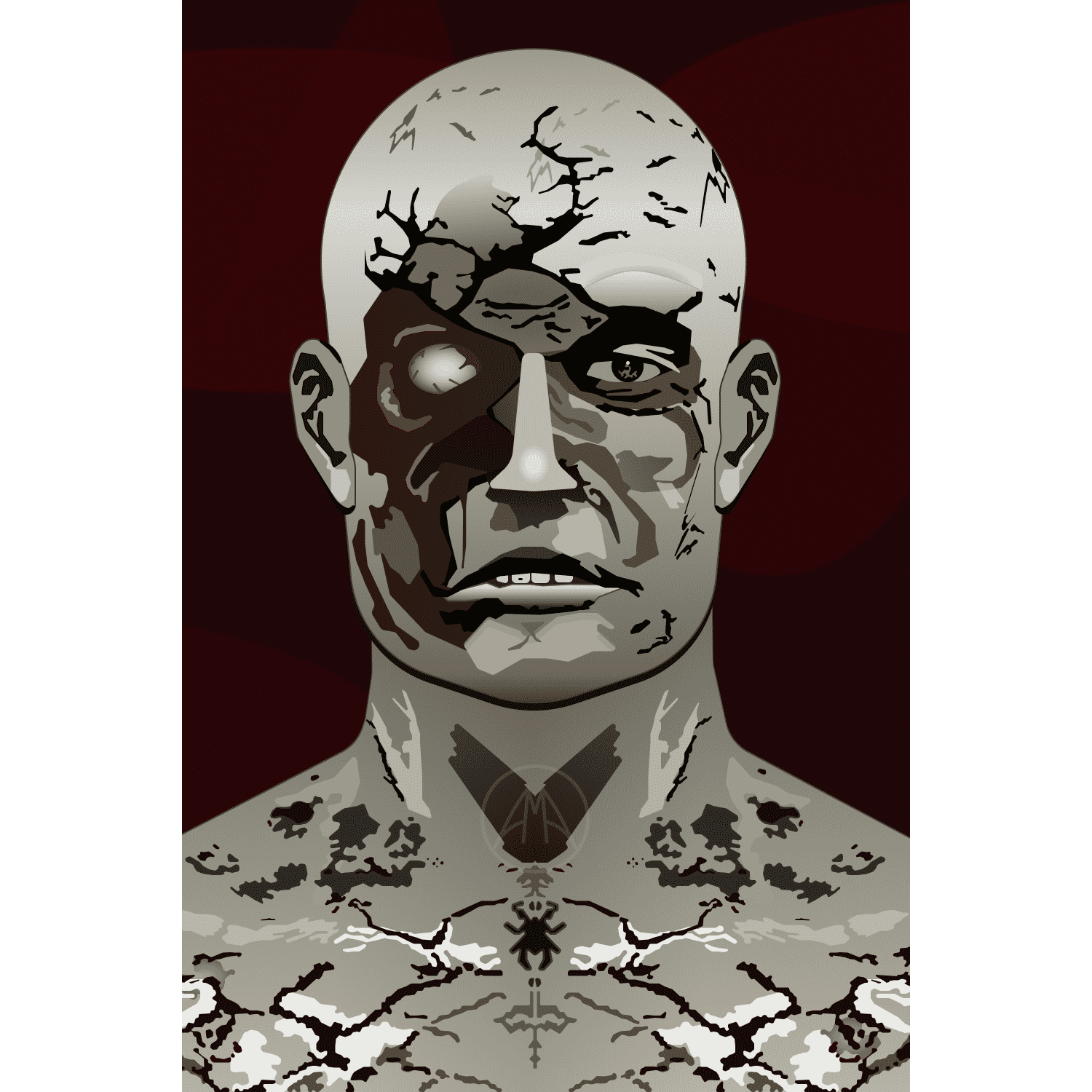 digital/vector art of Darth Sion from videogame Star Wars Knights of the Old Republic 2: The Sith Lords