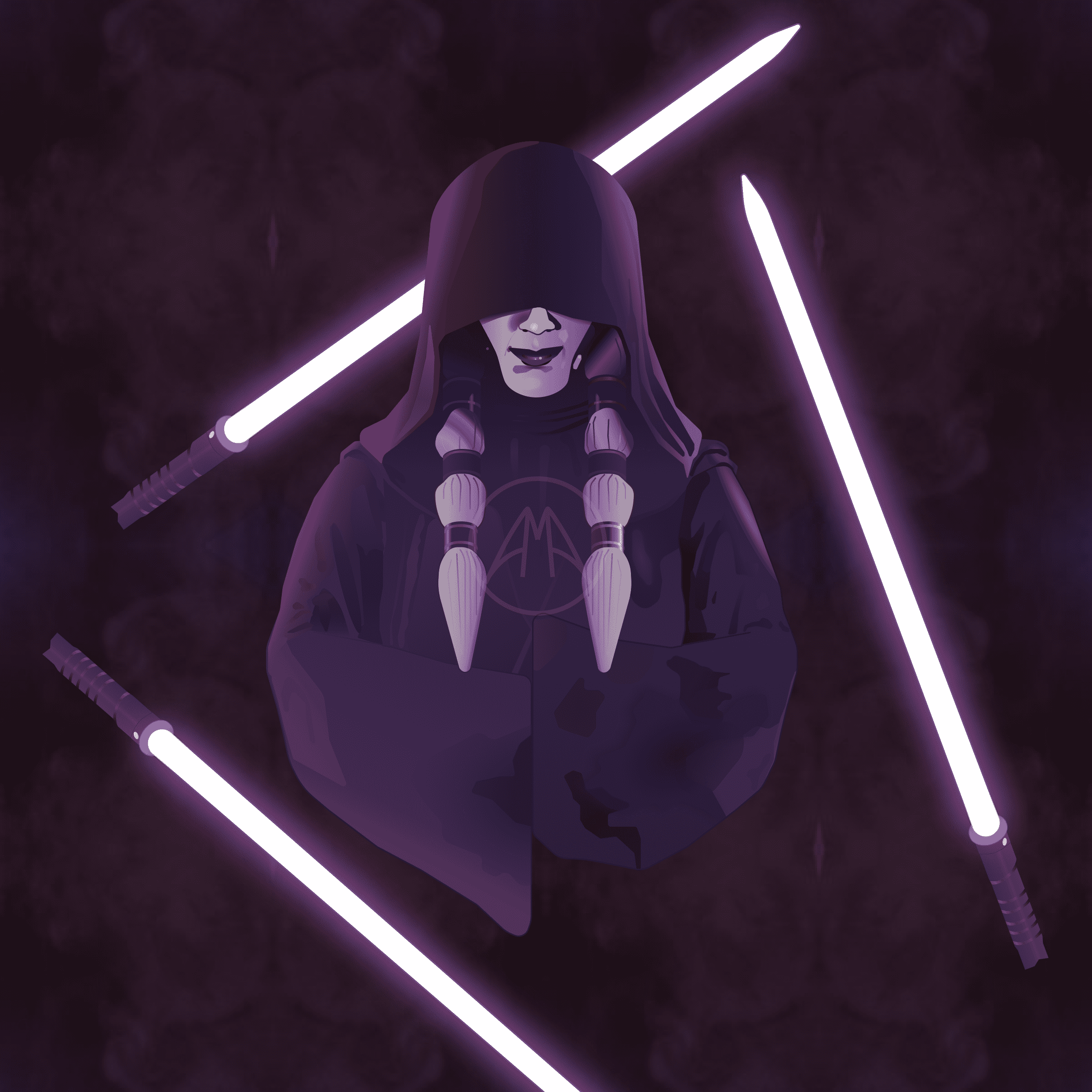 digital/vector art of Darth Traya from videogame Star Wars Knights of the Old Republic 2: The Sith Lords